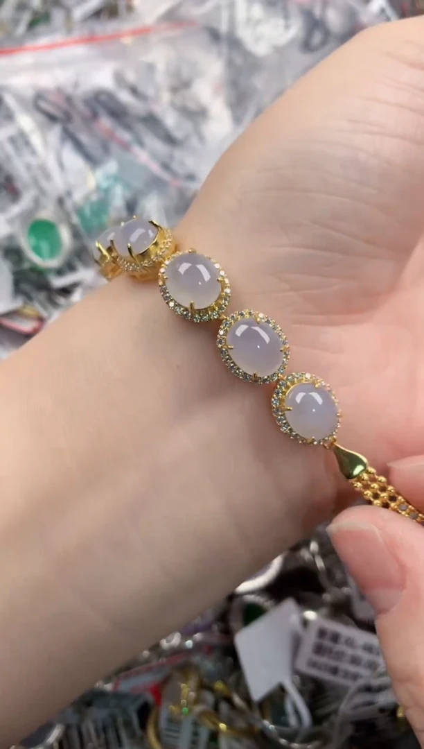 银S925镶嵌戒指翡翠444--1