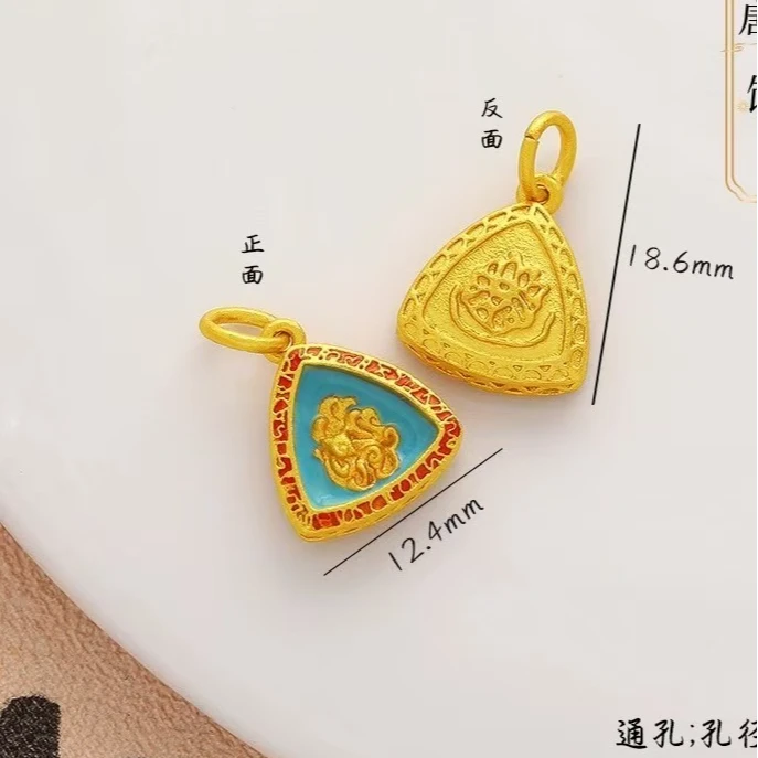 钛钢吊坠 珐琅彩吊坠 JIA