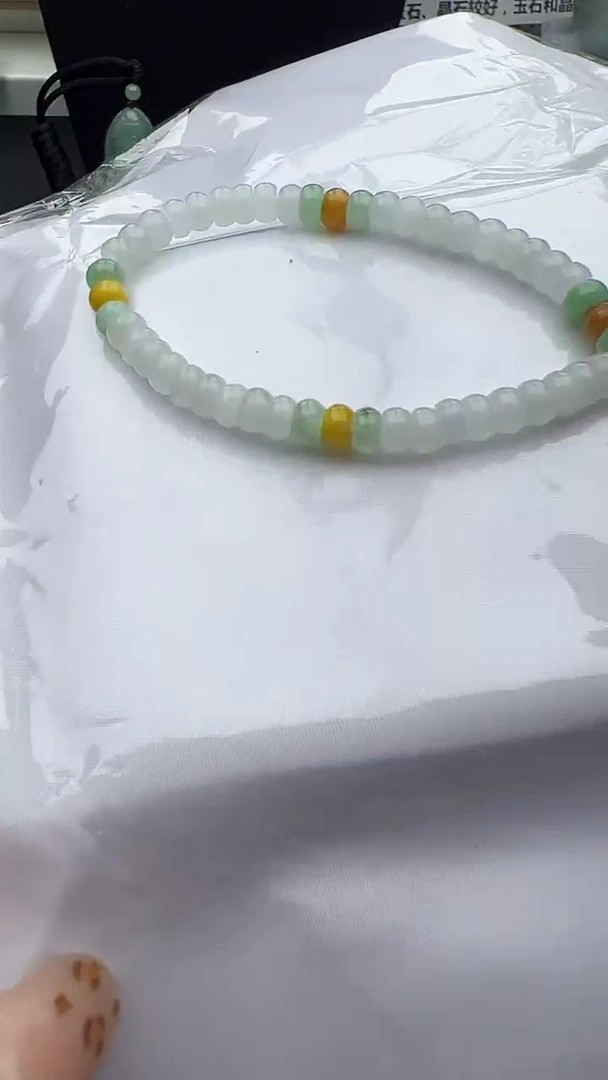 未镶嵌手串翡翠算盘珠