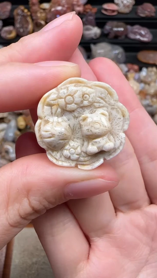 颈饰未镶嵌硅化珊瑚（珊瑚玉）260