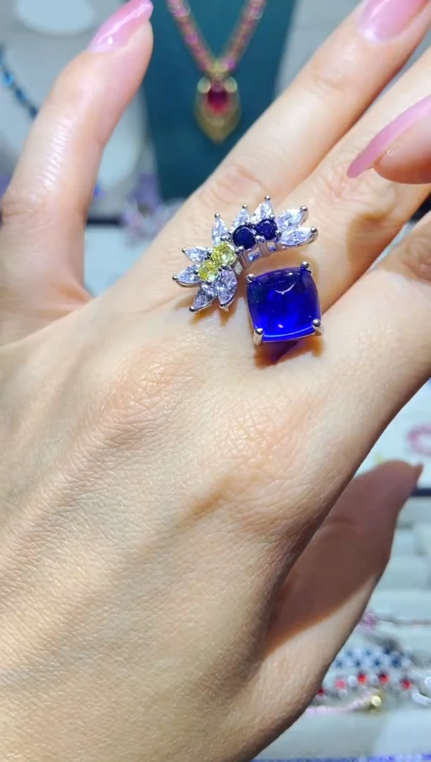 银S925镶嵌耳饰紫晶1