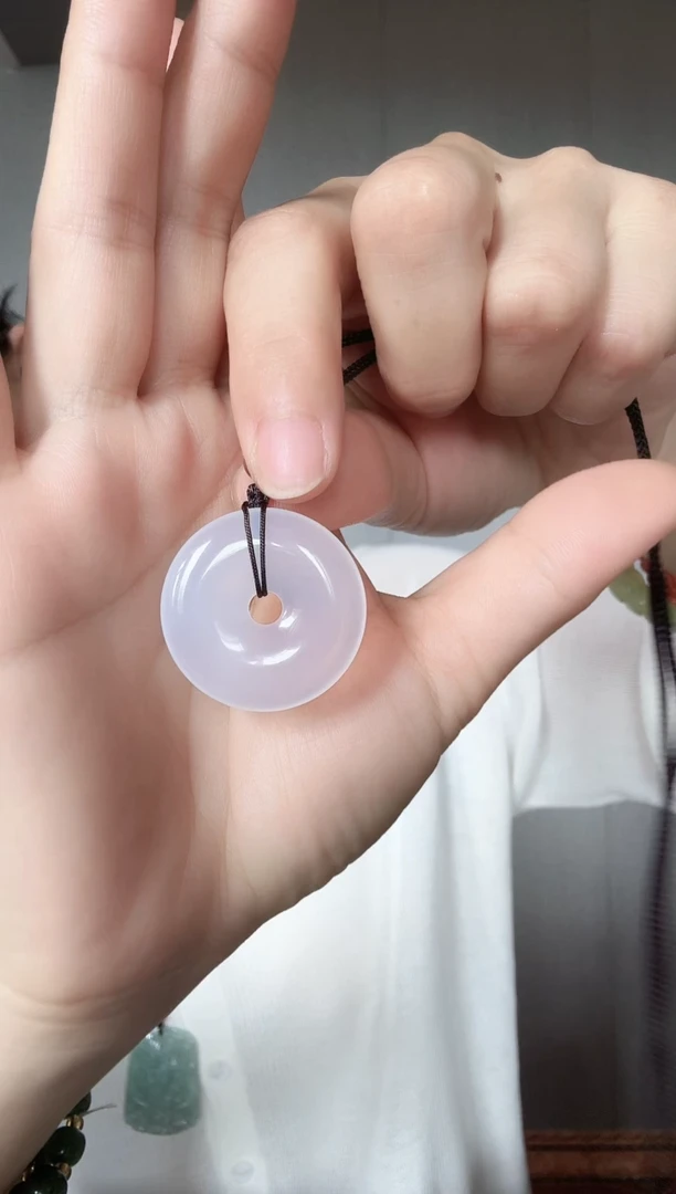 玛瑙/玉髓颈饰未镶嵌玉髓平安扣30-5.6MM