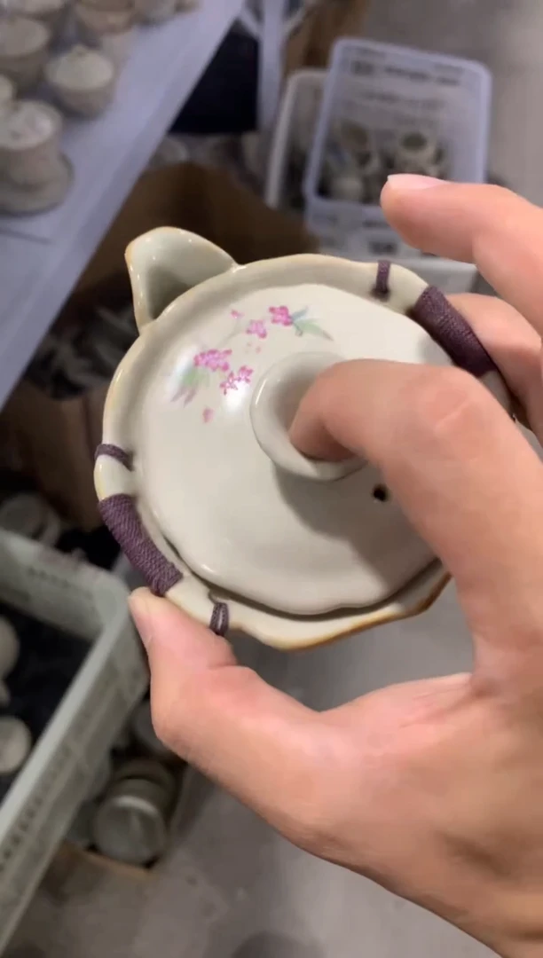 【清！一件不留】汝窑、茶壶盖碗茶杯主人杯微矿点