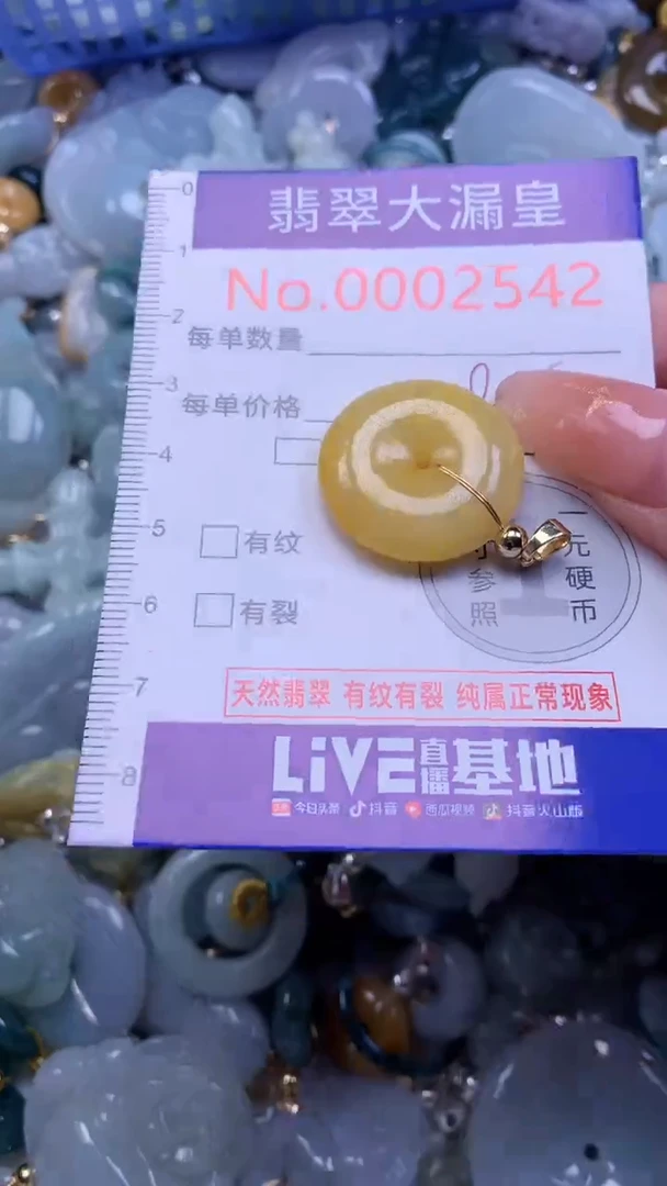 翡翠未镶嵌吊坠(不含链)2542