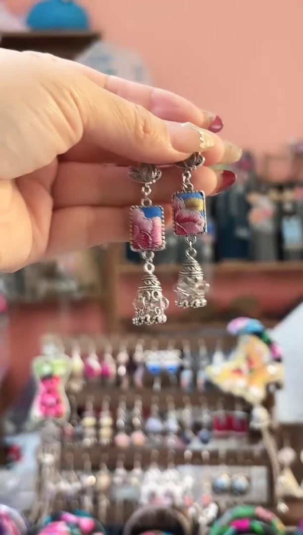 织绣艺枝独绣手工饰品9