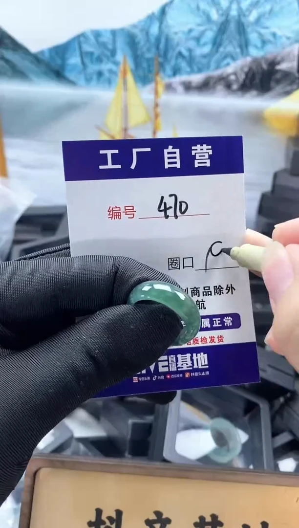 未镶嵌戒圈翡翠470