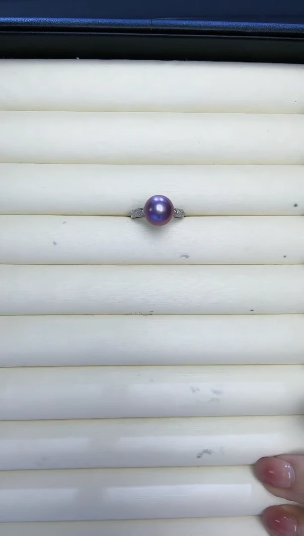 【闪购商品】淡水珍珠戒指银S925镶嵌SGYS中国红优雅（多样性发一）