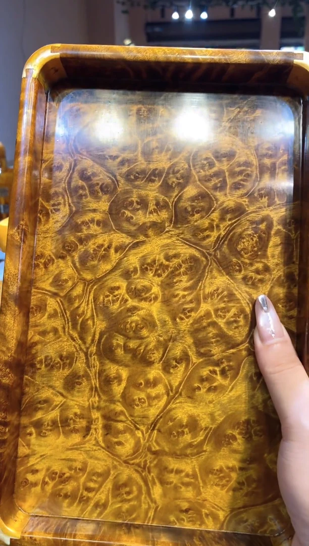 乌木类家具金丝楠木茶盘27*17*3