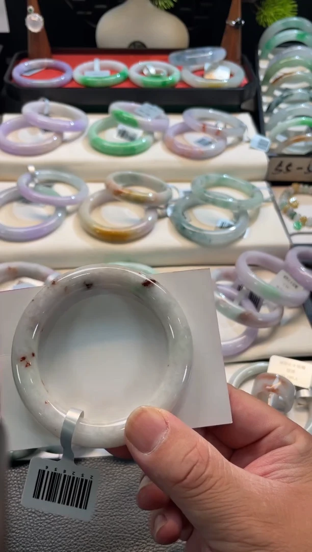 未镶嵌手镯翡翠59号链接 有纹裂