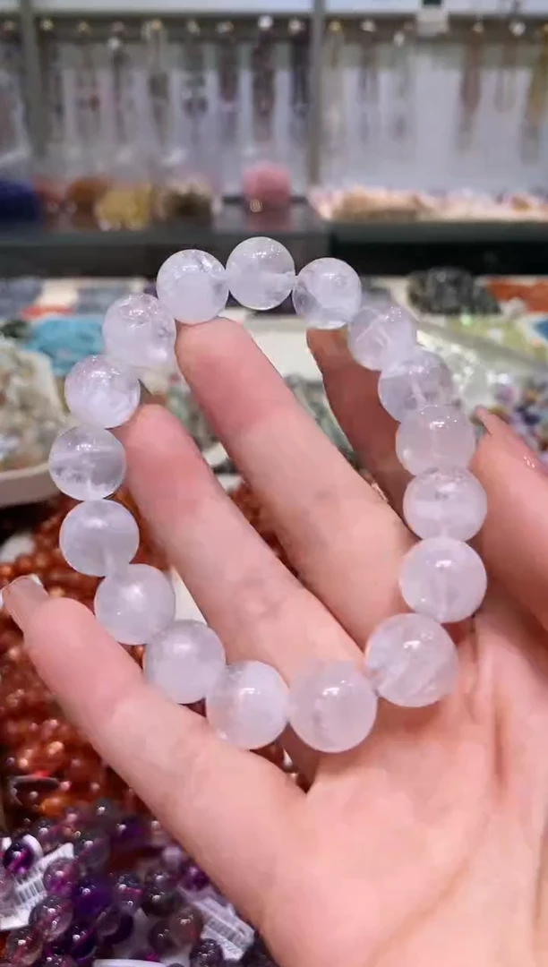 未镶嵌手链水晶多样性发其一 白幽灵12+