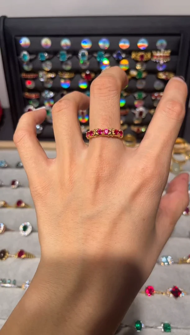 【闪购商品】红宝石戒指银S925镶嵌00000