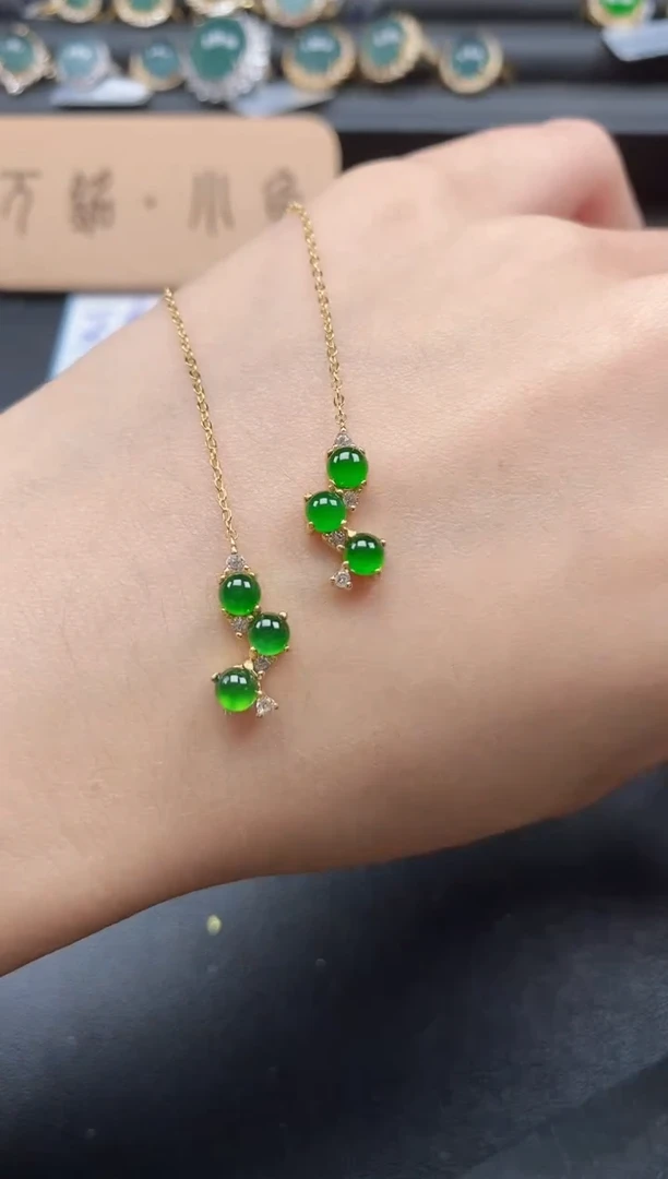 翡翠戒指银S925镶嵌5151-4