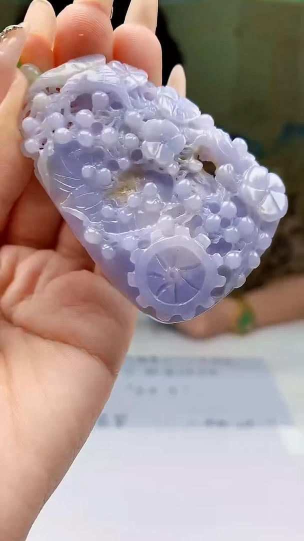 【闪购商品】定制翡翠未镶嵌4688ty-毛货挂件129