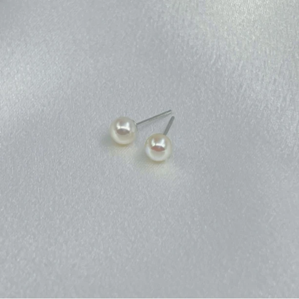 【钻光小米】天然钻光小耳钉 4-5mm S925银（非基地不带证）