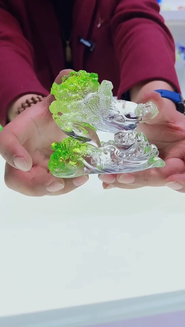 【闪购商品】泥塑古法琉璃百财摆件