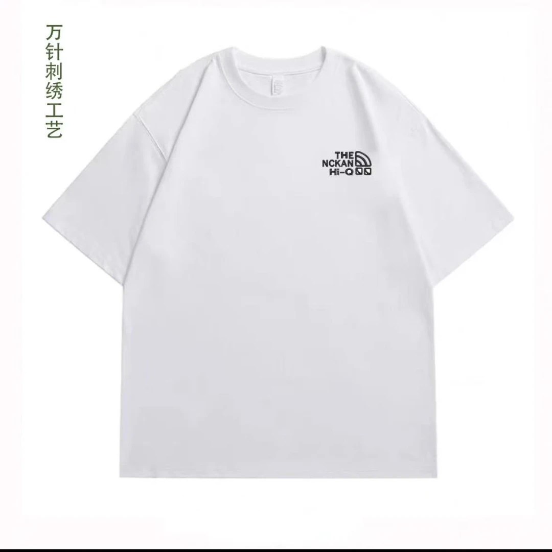 T恤休闲情侣夏季简约纯棉时尚百搭潮流圆领宽松男女同款