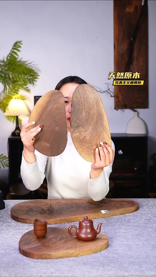 木北美黑胡桃原木.干裂疤结不属于商品质量问题完美主义者慎拍