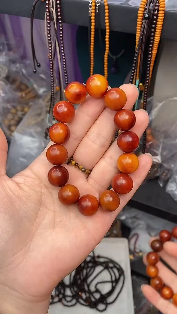 菩提根/象牙果手串菩提大汤圆单圈