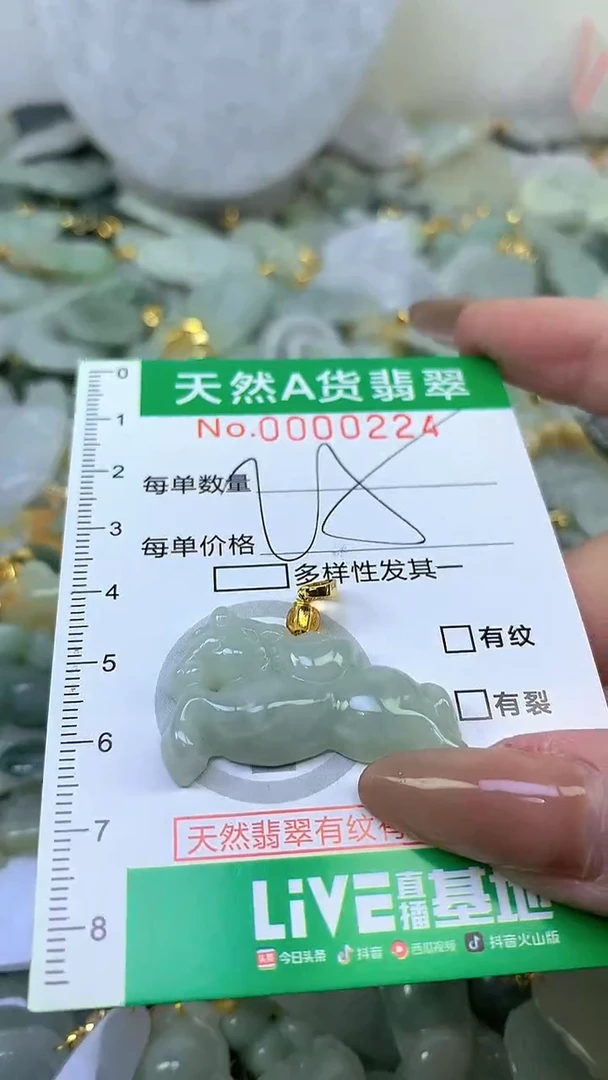 颈饰未镶嵌翡翠未镶嵌天然A货翡翠