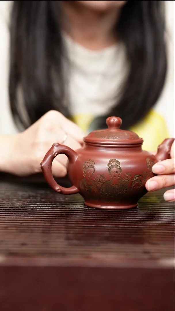 茶壶紫砂宜兴原矿紫砂茶壶 龙血砂