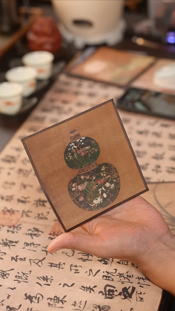 宣丝绘杯垫茶席壶垫
