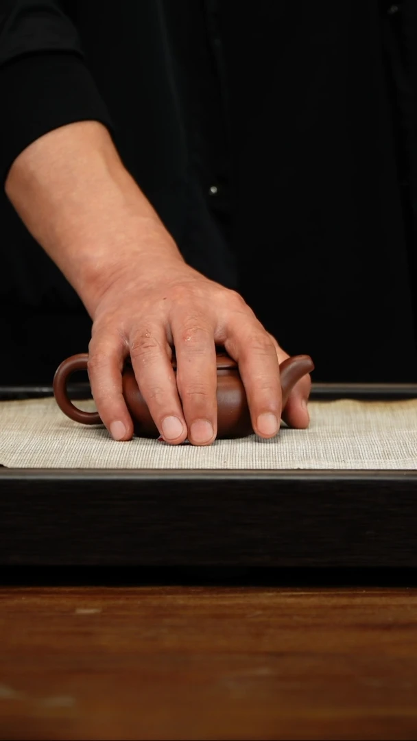 茶壶紫砂全手紫金花盖子