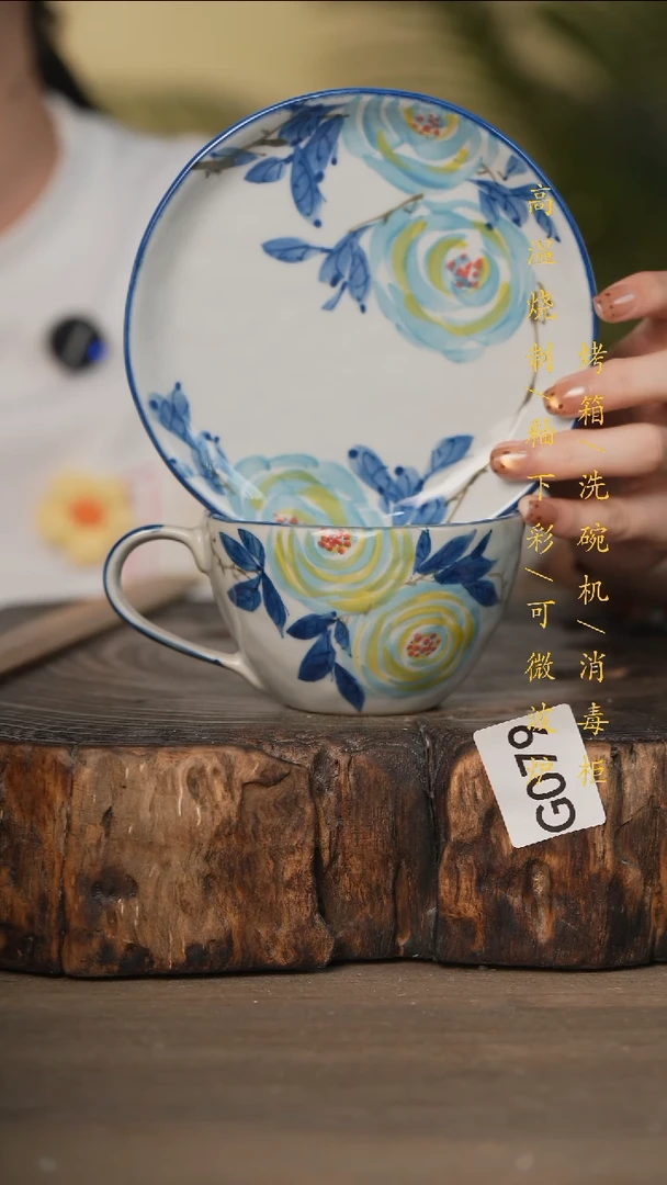 瓷片景德镇高温釉下彩可微波烤箱洗碗机079