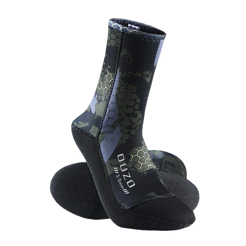 舒适5mm潜水长袜套防滑耐磨浮潜袜保暖深潜防水加厚沙滩冬泳时尚