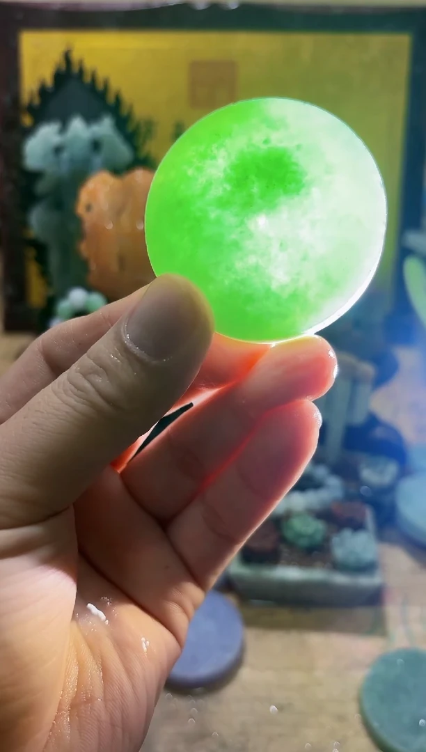 未镶嵌挂件翡翠A货常星8214