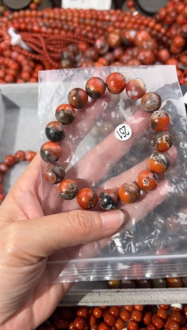 南红玛瑙手串未镶嵌13
