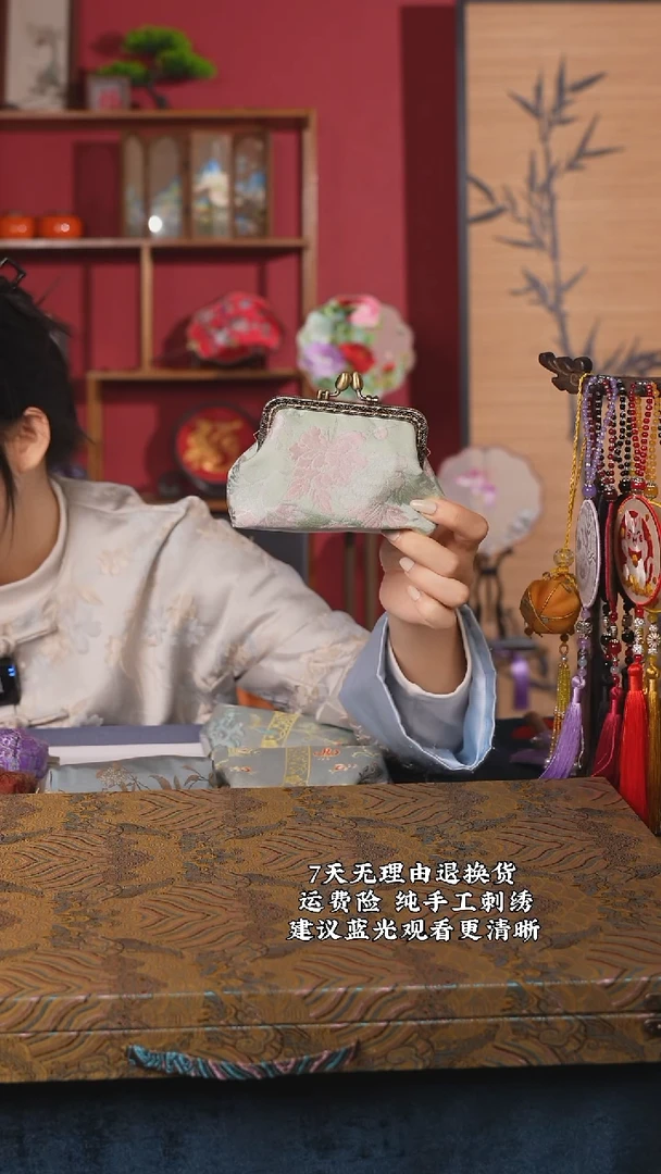 织绣20非遗宋锦纯手工手拿包