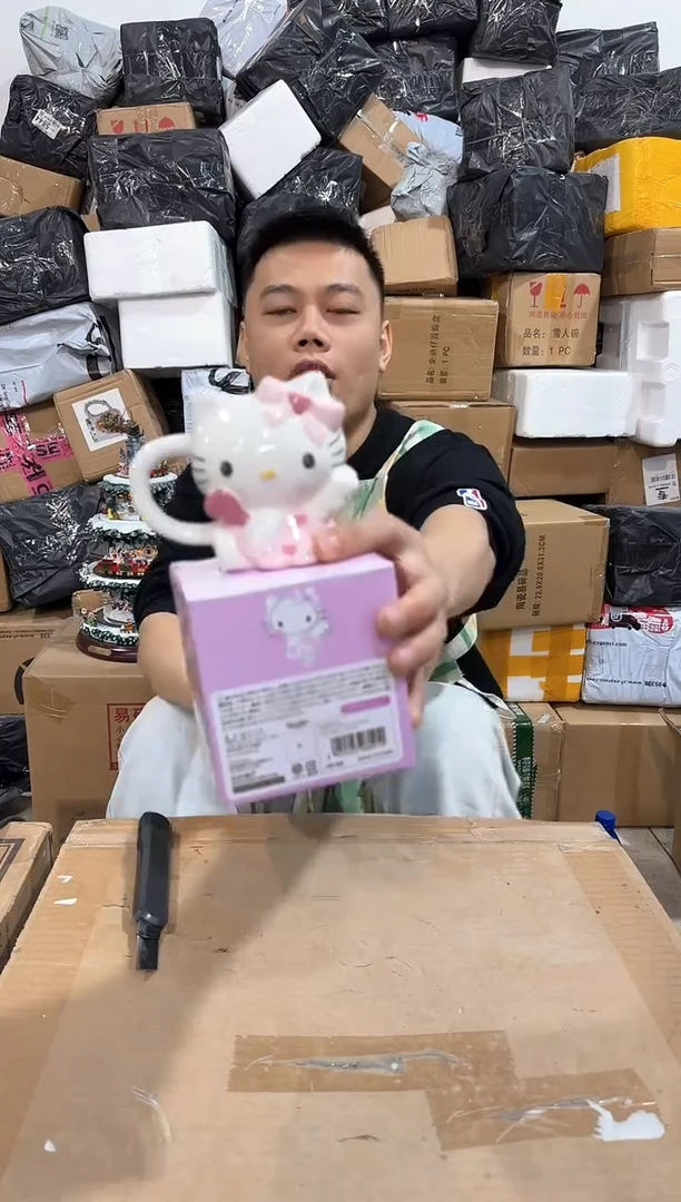 瓷片原盒kt猫天使杯杯杯