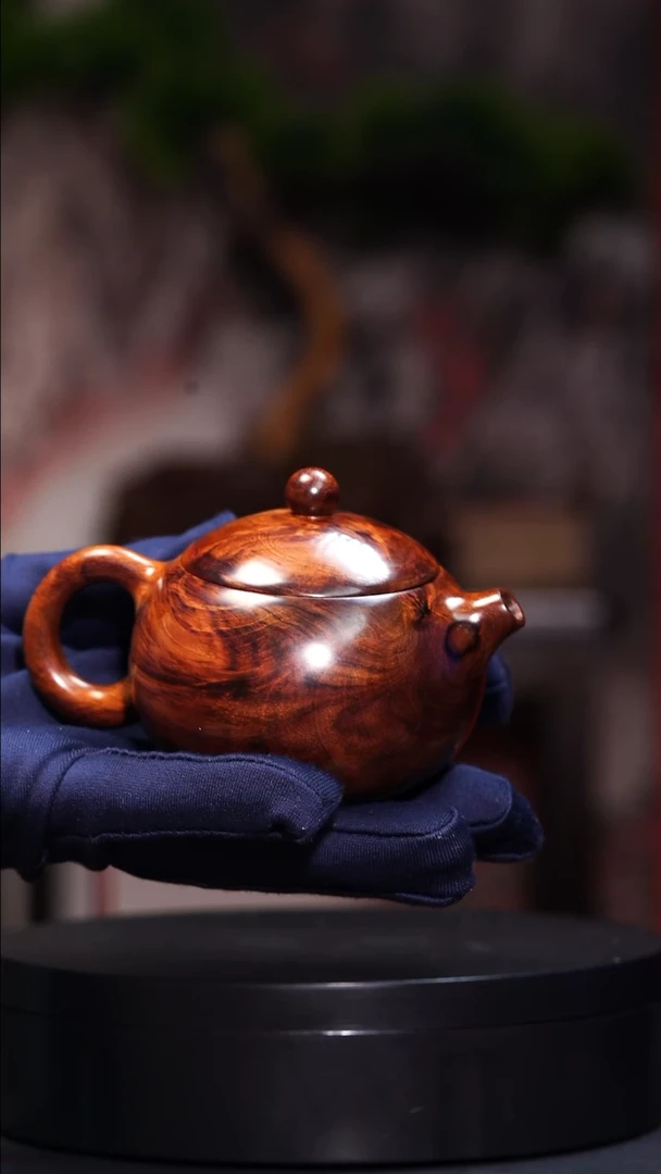 【闪购商品】黄花梨/降香黄檀把件西施把把壶