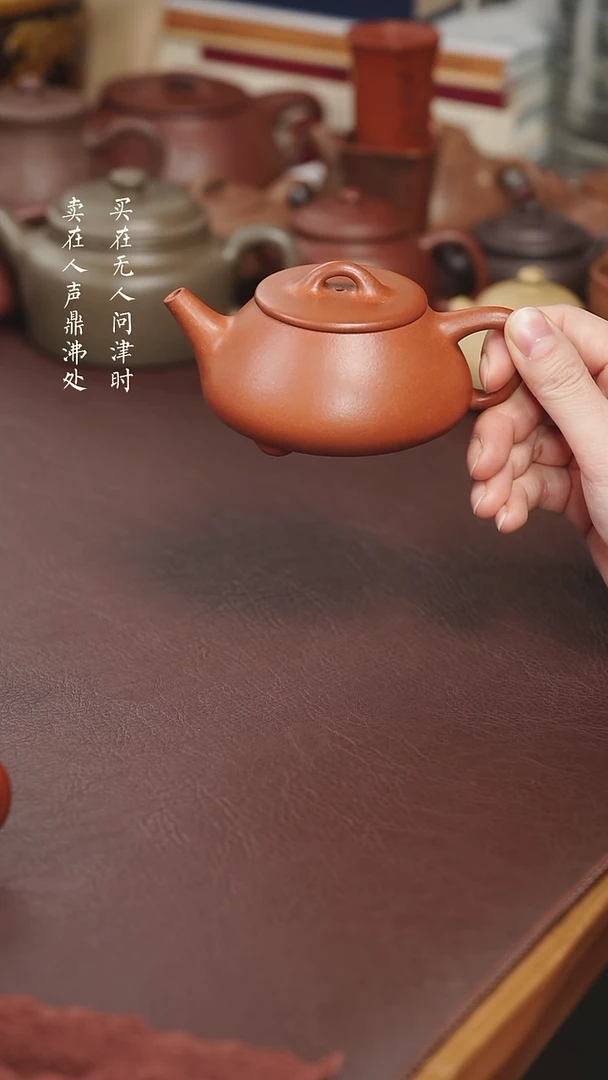 【闪购商品】紫砂茶壶堵程尧降坡泥平盖石瓢