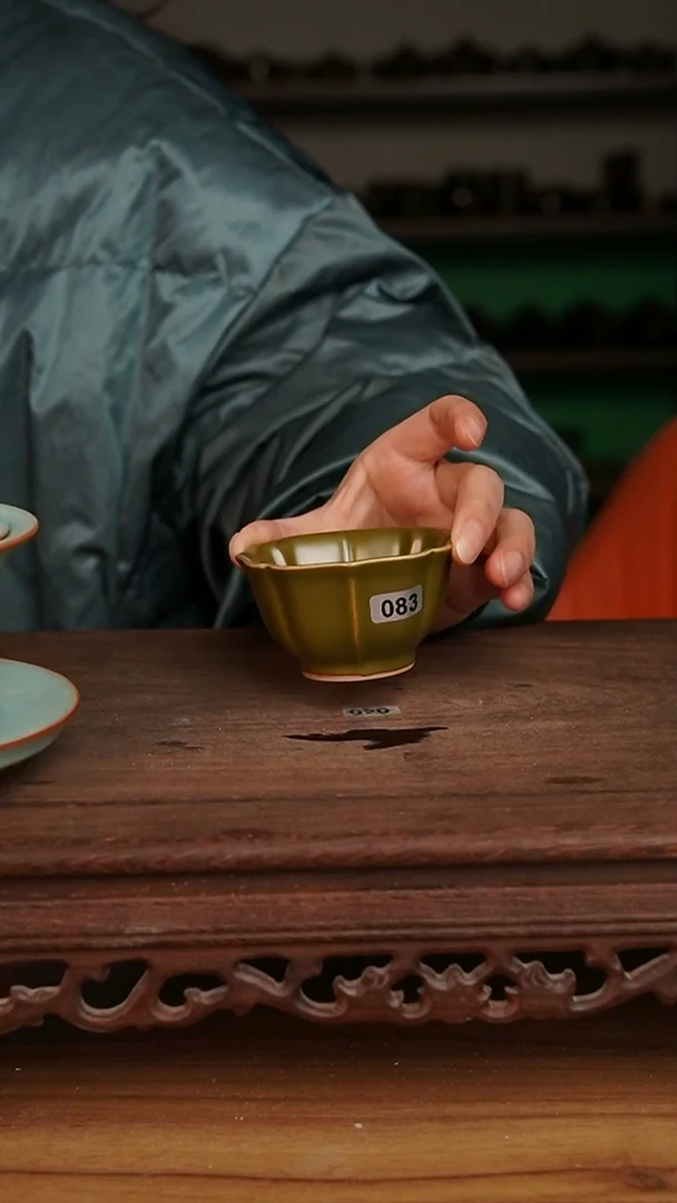 杯寒*083号茶叶末宝相杯微微不完美