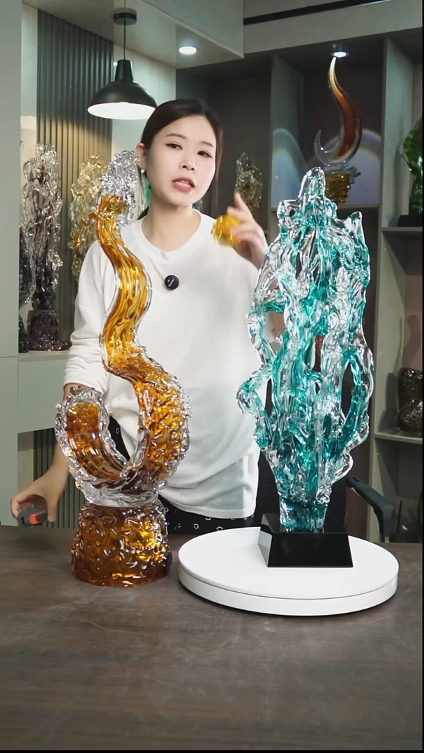 琉璃婷*妈琥珀金色风生水起+湖水绿太湖石