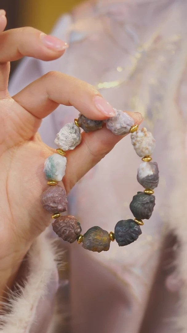 【闪购商品】玛瑙/玉髓手串未镶嵌多样性发一