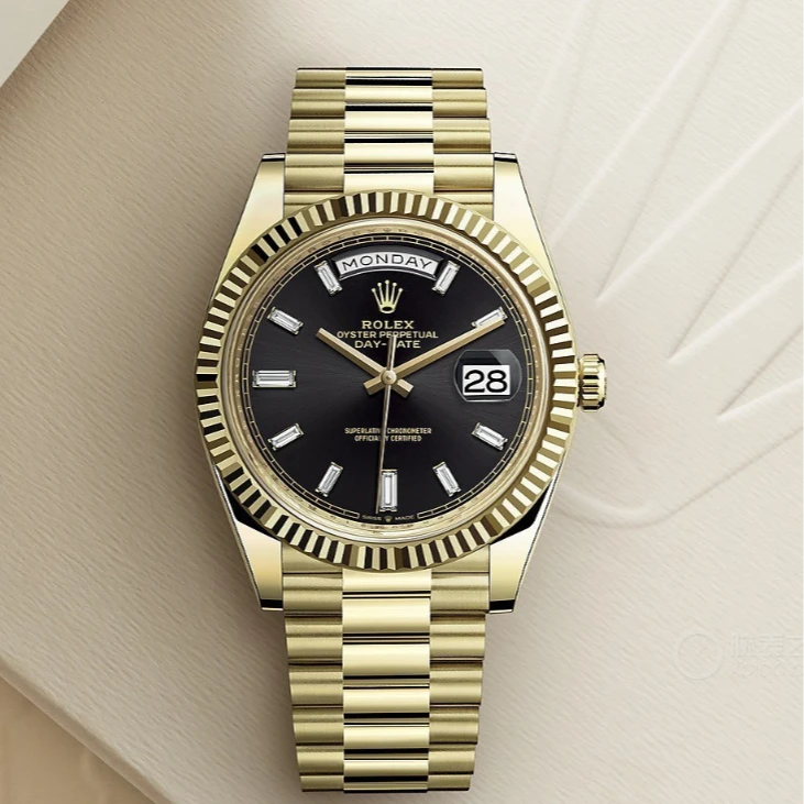 99新 Rolex/劳力士 星期日历228238/40表径黑冰糖/21年全套潮人