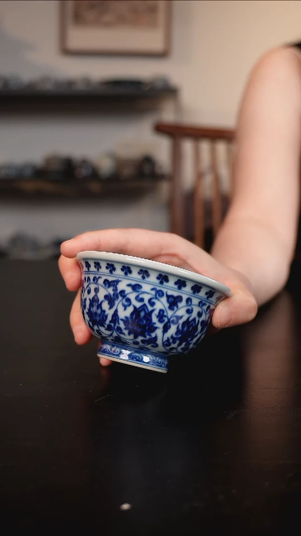 东离柴窑缠枝莲大压手