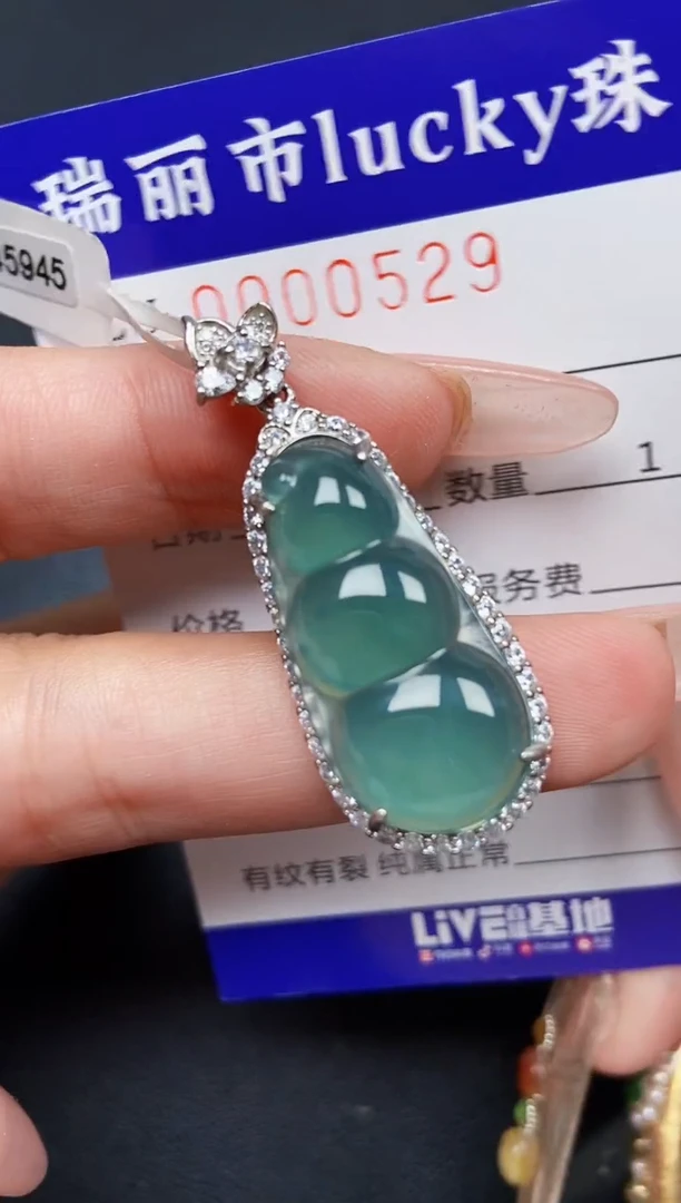 【闪购商品】翡翠颈饰银S925镶嵌0529