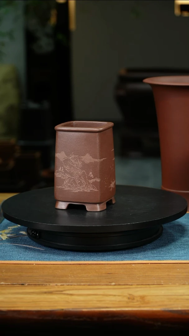 紫砂花盆自**乐精品兰花盆