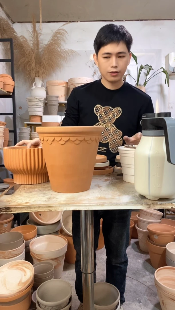 瑕疵无售后24*23咖色巴洛克 1盆无托