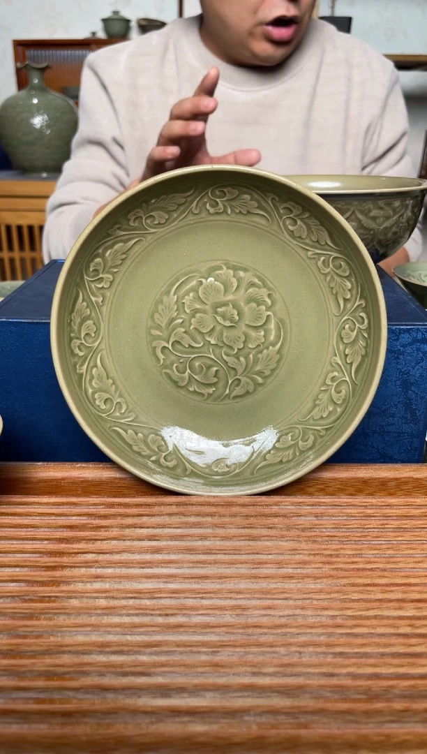 【闪购商品】其他耀州窑缠枝牡丹壶承