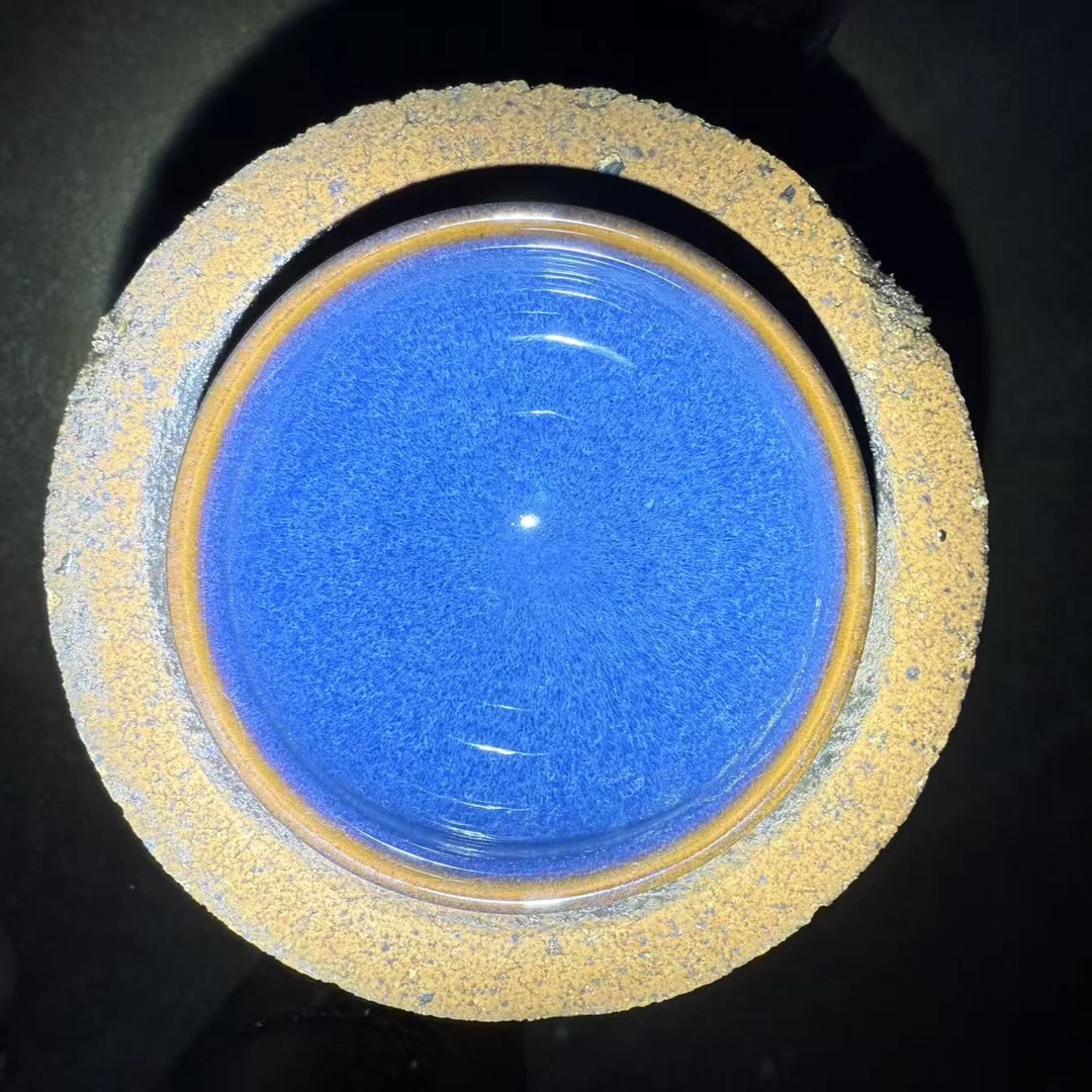 纯手工茶杯 回蓝 主人杯