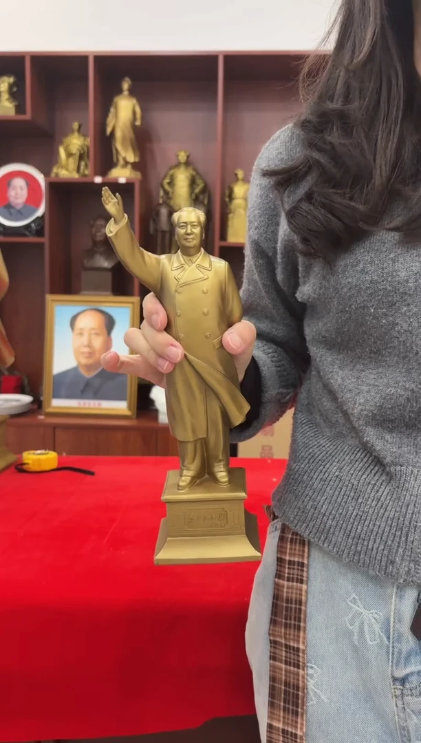 有机玻璃红布挥手28cm