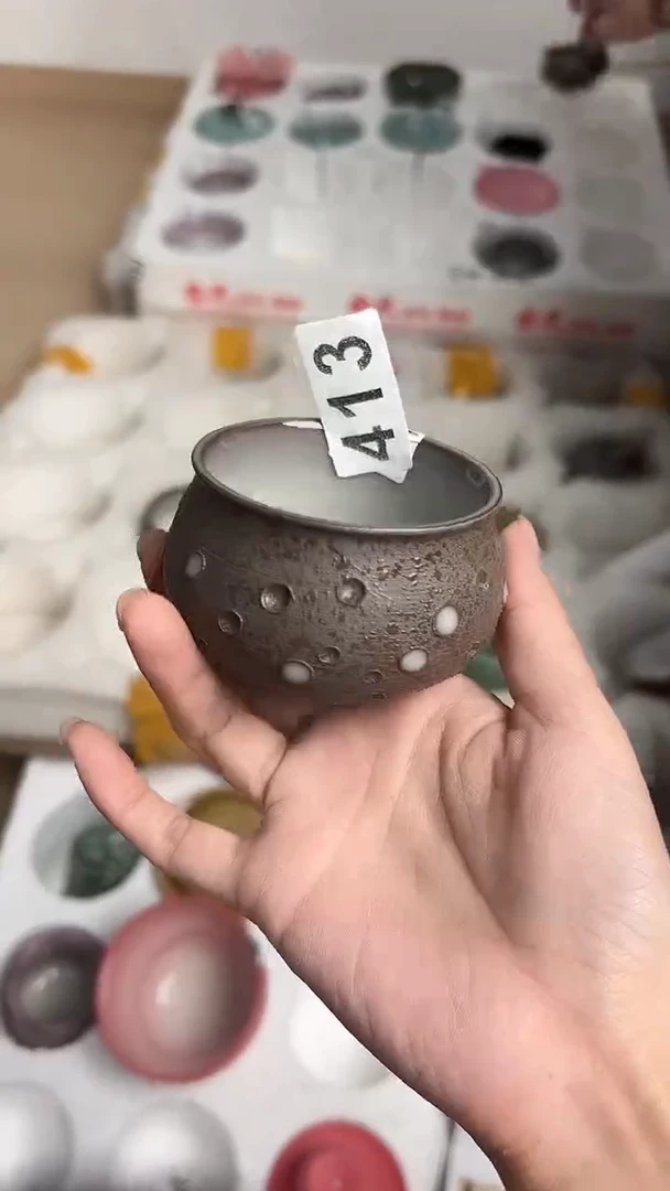 龙泉云间青瓷小米茶器