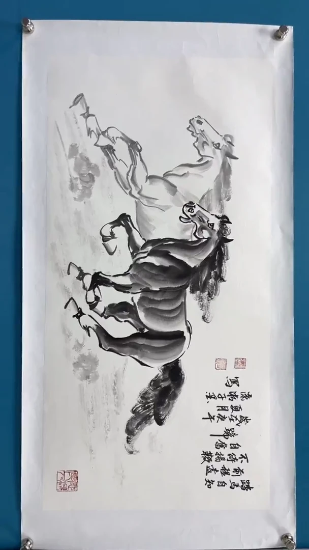 【闪购商品】绘画邓志标骏马系列7