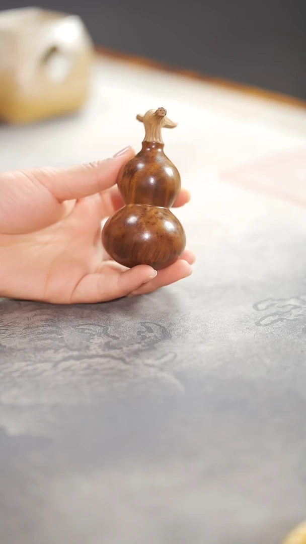 金丝楠手作精工瘤子福禄把玩