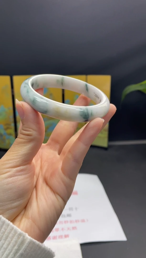 未镶嵌手镯翡翠01#天然缅甸A货翡翠手镯58-60圈口