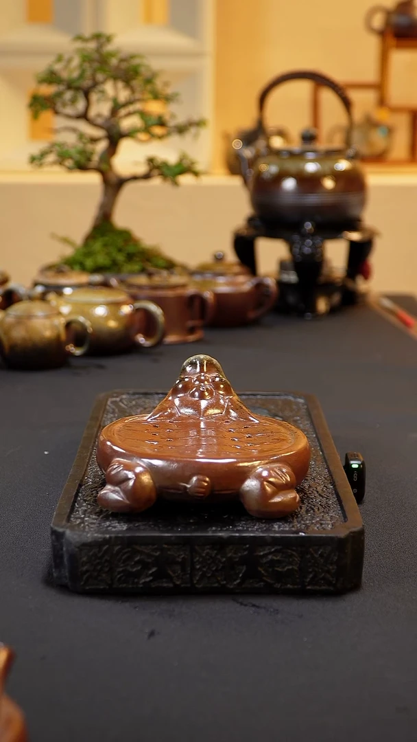 茶壶紫砂纯自然柴烧